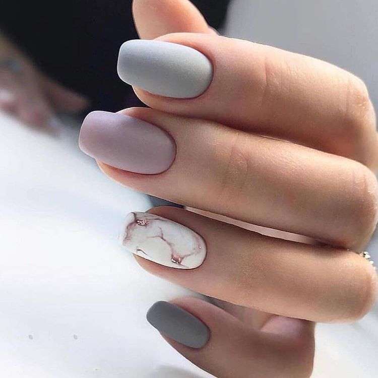 mẫu nail màu đá cực sang chảnh cho bạn gái trong mùa hè