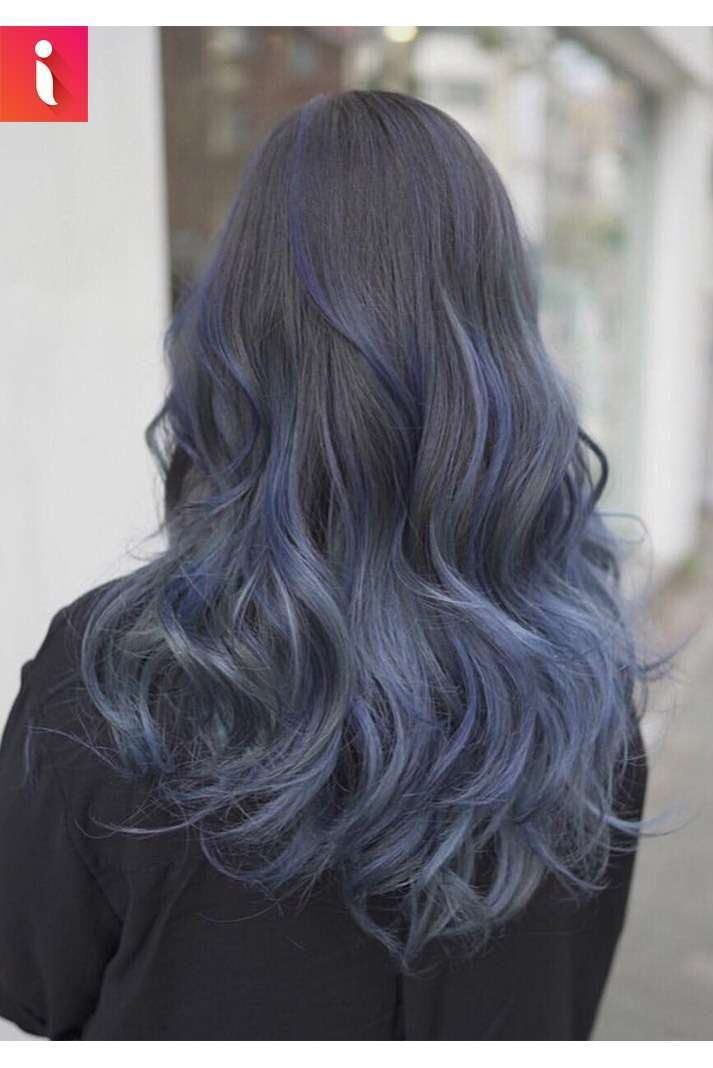 Nhuộm tóc màu Xanh Đen Blue Black mix 028  Lazadavn