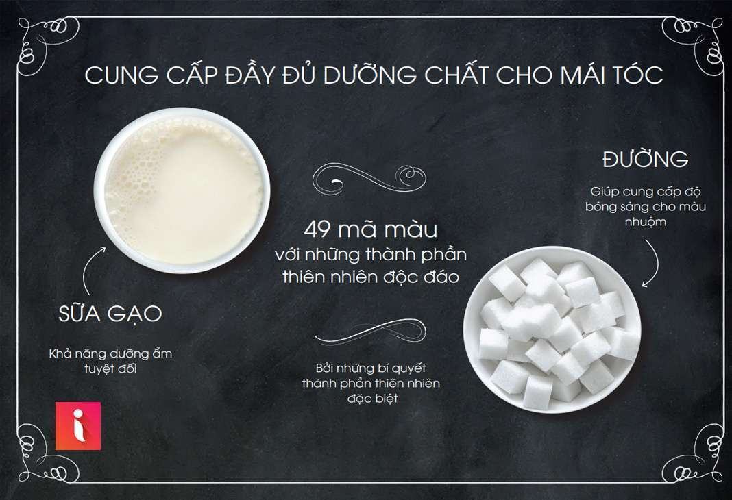 49 mã màu từ thiên nhiên cung cấp đầy đủ dưỡng chất cho mái tóc